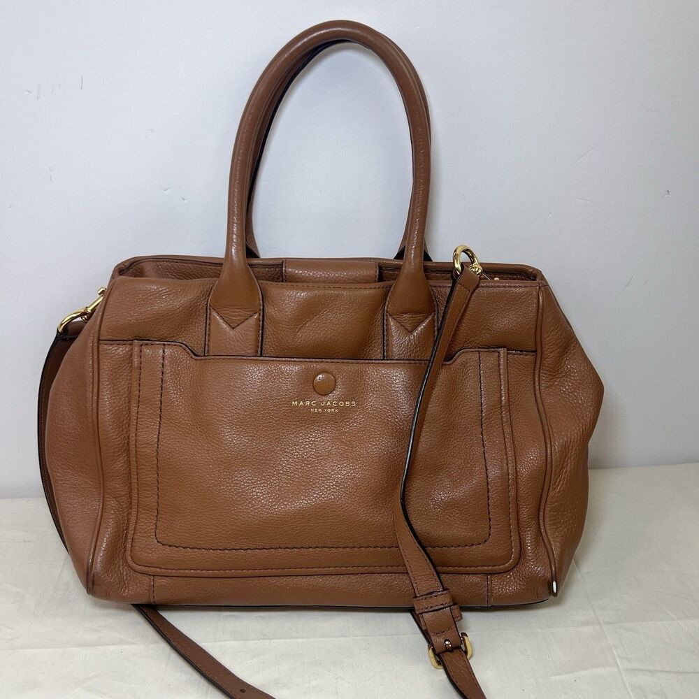 Marc Jacobs Tan Leather Satchel Shoulder Bag - Picture 3 of 16